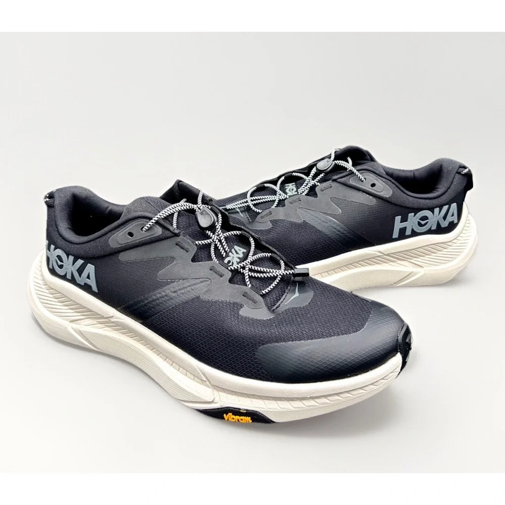 HOKA M Transport Mens Sneakers Black Alabaster 1123153-BKLB Size 10D